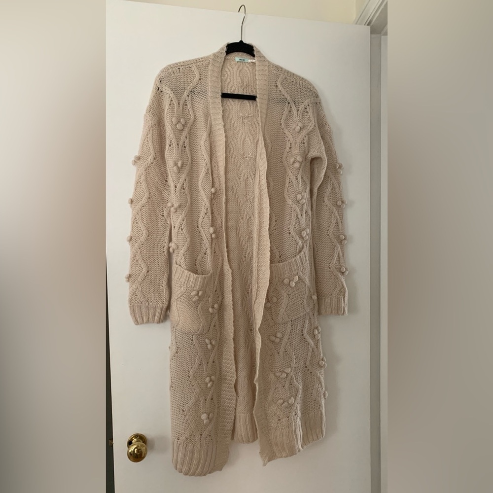 Urban Outfitters Cream Knit Cardigan